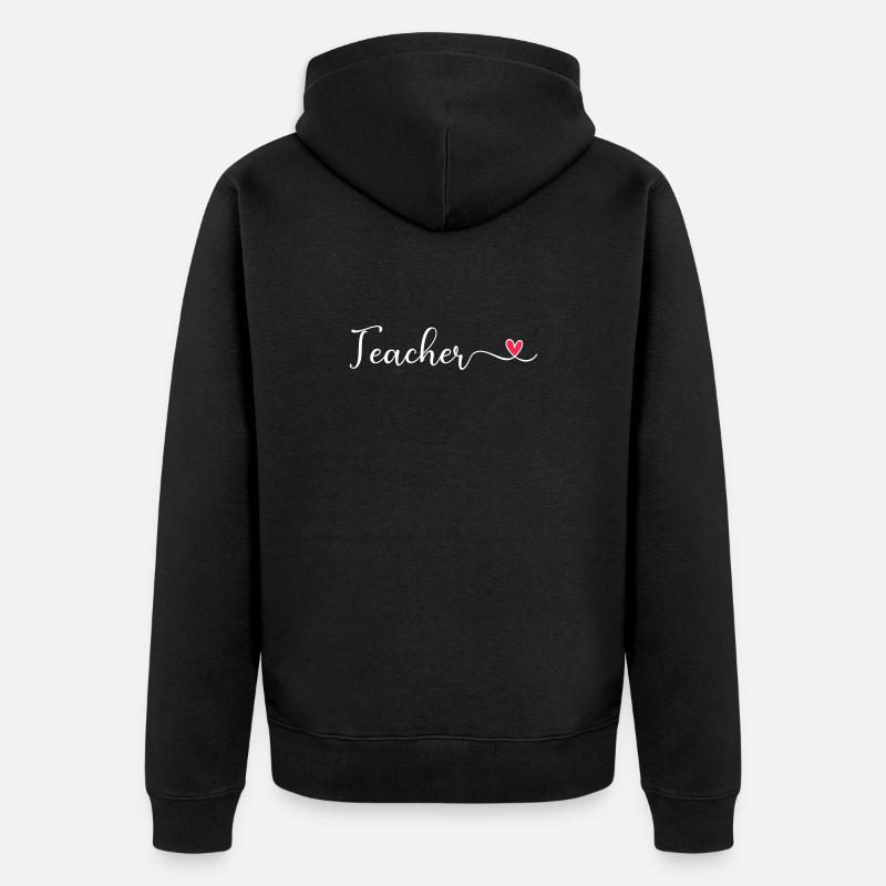 Enseignant - Veste à capuche bio Premium Unisexe - noir