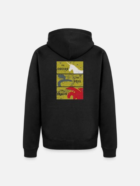 Souvenirs de Idhún - Veste à capuche bio Premium Unisexe - noir