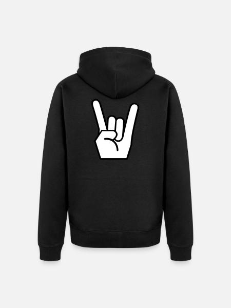 Metalhand - Unisex Premium Bio Zip Hoodie - Schwarz