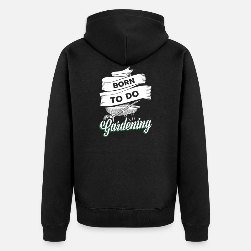 Horticulture jardinage - Veste à capuche bio Premium Unisexe - noir