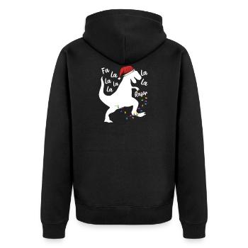 T-Rex Vacances - Veste à capuche bio Premium Unisexe - noir - Dos - Nico (187cm)