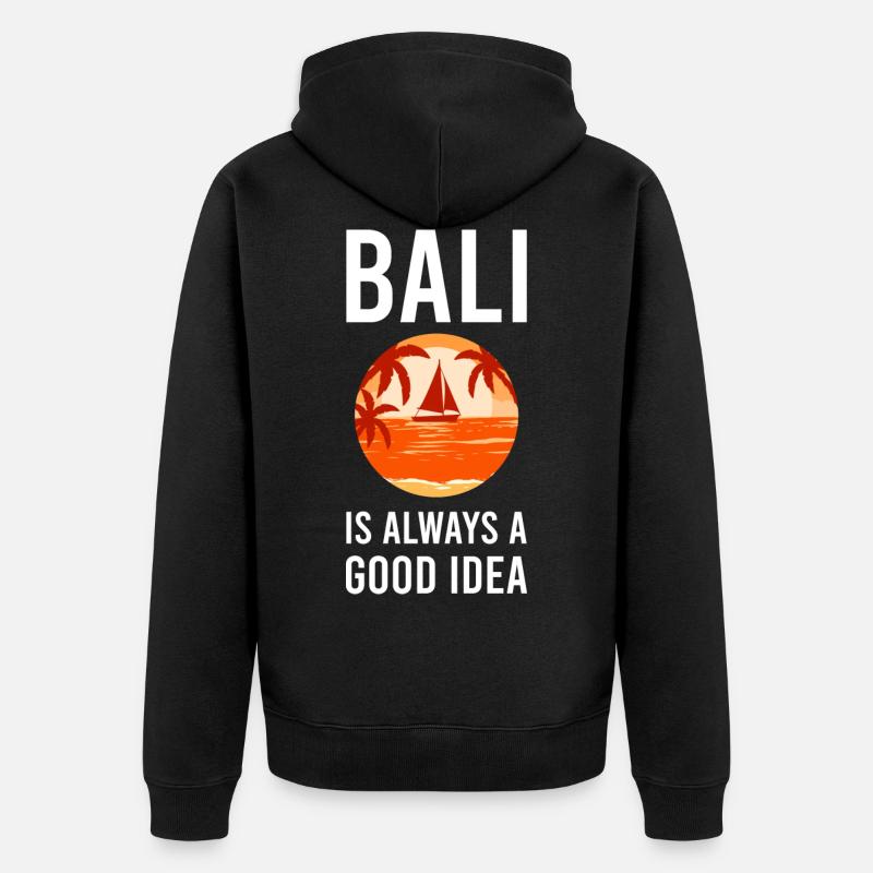 Bali - Veste à capuche bio Premium Unisexe - noir