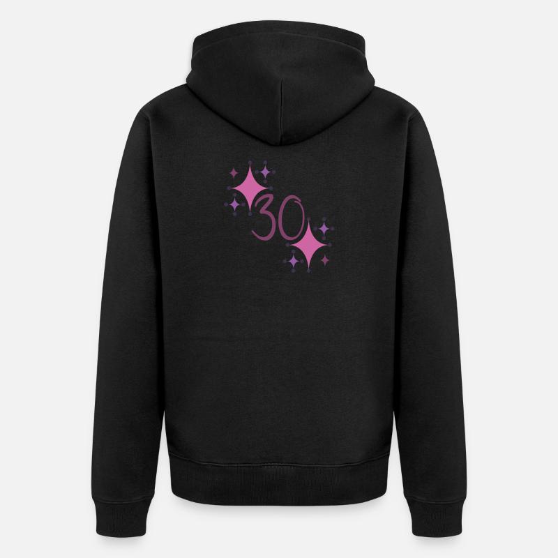 30. - Veste à capuche bio Premium Unisexe - noir