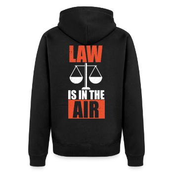 Lawyer Lawyer Law Lawyer - Unisex Premium Organic Zip Hoodie - black - Back - Nico (187cm)