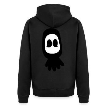 Créatif Graffiti - Veste à capuche bio Premium Unisexe - noir - Dos - Nico (187cm)
