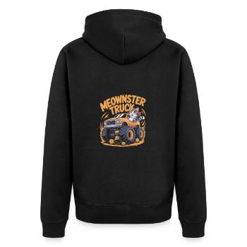 Meowster TruckCamion monstre Cat - Veste à capuche bio Premium Unisexe - noir - Dos - Nico (187cm)