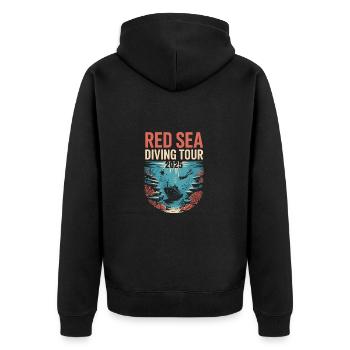 Plongée autour de RedSea 2025 - Veste à capuche bio Premium Unisexe - noir - Dos - Nico (187cm)