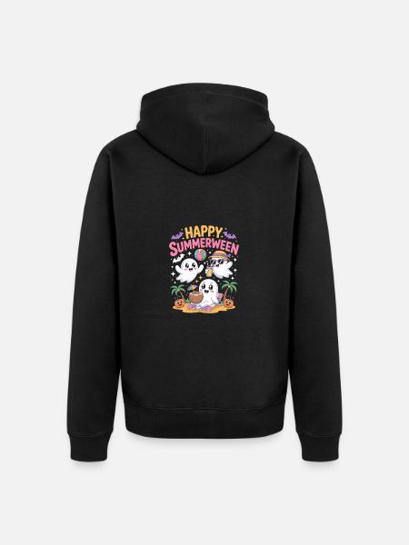 Happy Summerween - Unisex Premium Organic Zip Hoodie - black