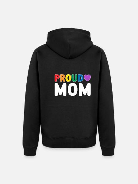 Stolze Mutter LGBT - Unisex Premium Bio Zip Hoodie - Schwarz