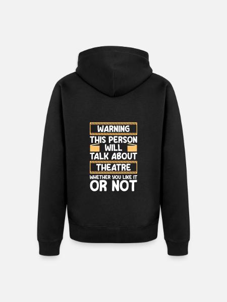 Actress Rehearsal Drama Club - Unisex Premium Organic Zip Hoodie - black
