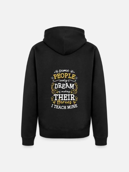 Helping to save everyday heroes - Unisex Premium Organic Zip Hoodie - black