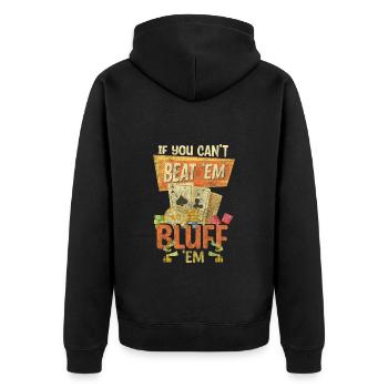 Ace Hold’em Poker - Veste à capuche bio Premium Unisexe - noir - Dos - Nico (187cm)