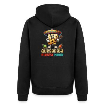 Quesadillas Fiesta Mood Mexico - Veste à capuche bio Premium Unisexe - noir - Dos - Nico (187cm)