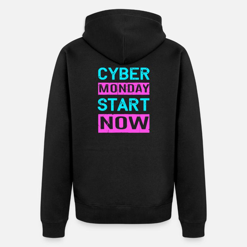 Virée shopping du Cyber Monday - Veste à capuche bio Premium Unisexe - noir