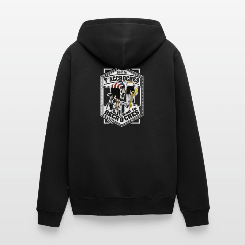 Hooks oder Stalls Cycling Unisex Premium Bio Zip Hoodie