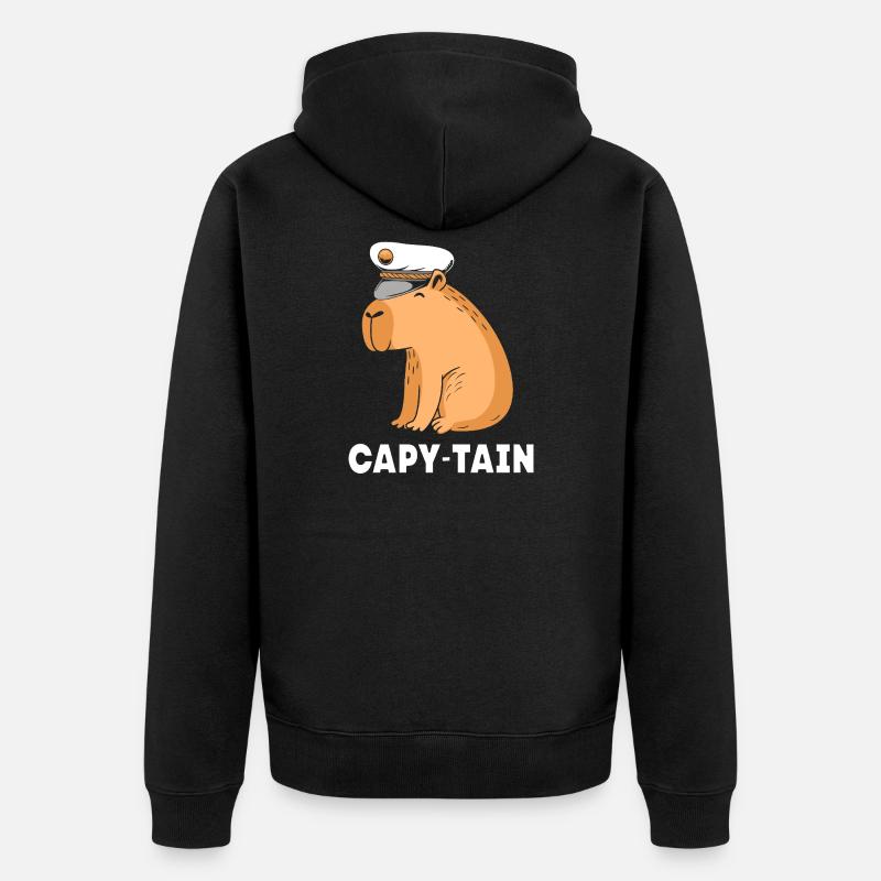 Capybara Capibara - Veste à capuche bio Premium Unisexe - noir