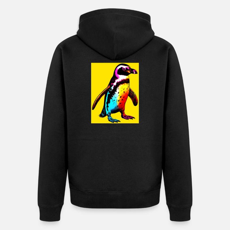 pingouin - Veste à capuche bio Premium Unisexe - noir