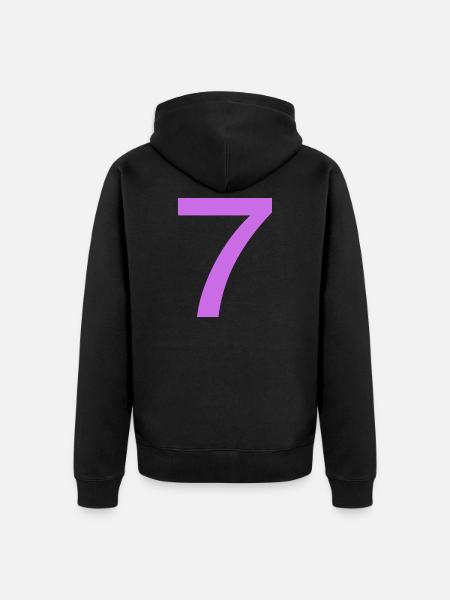 7 - Veste à capuche bio Premium Unisexe - noir