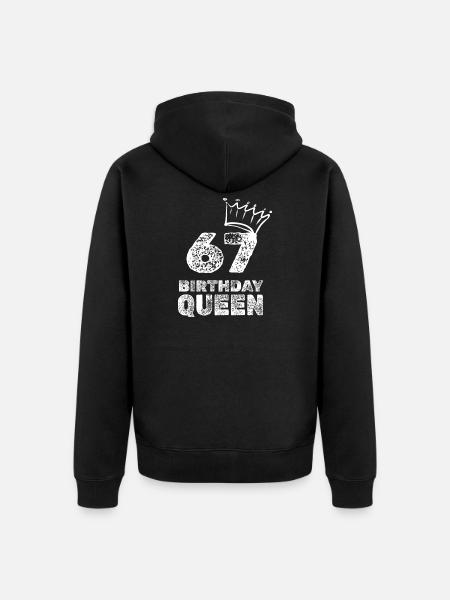 Birthday 67 - Unisex Premium Organic Zip Hoodie - black