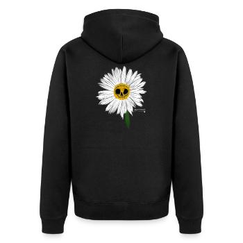Pâquerette - Veste à capuche bio Premium Unisexe - noir - Dos - Nico (187cm)