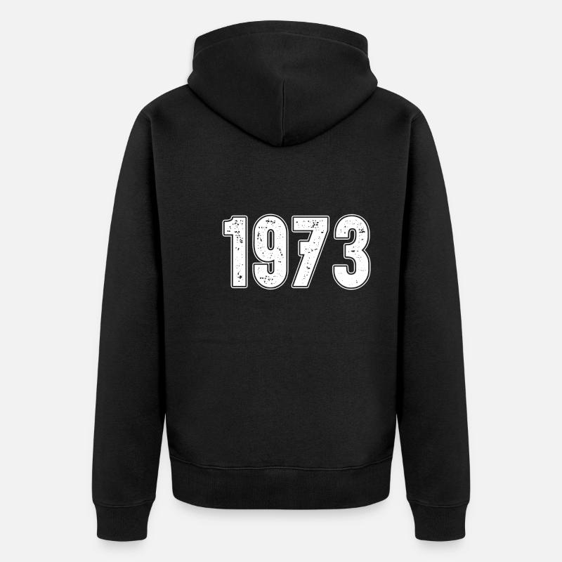 1973 Pro Roe - Unisex Premium Bio Zip Hoodie - Schwarz
