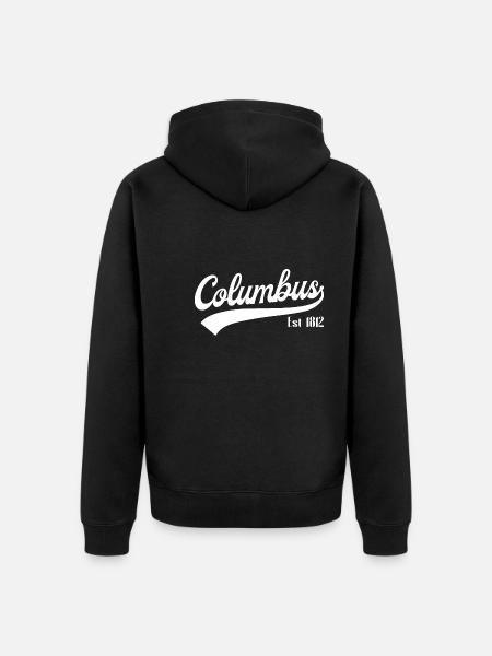 Columbus Ohio - Unisex Premium Organic Zip Hoodie - black