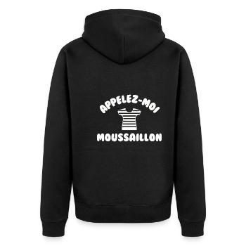 Appelez moi moussaillon - Veste à capuche bio Premium Unisexe - noir - Dos - Nico (187cm)