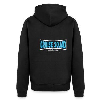 Family Cruise - Unisex Premium Organic Zip Hoodie - black - Back - Nico (187cm)