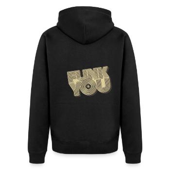 Funk You - Veste à capuche bio Premium Unisexe - noir - Dos - Nico (187cm)