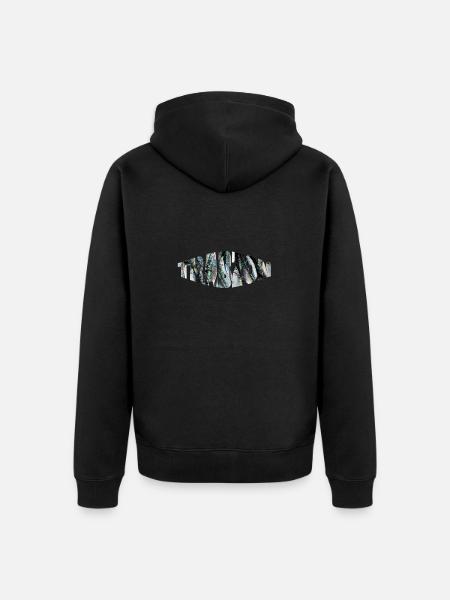 trabzon sardellen - Unisex Premium Bio Zip Hoodie - Schwarz