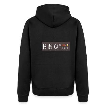 BBQ Time - Veste à capuche bio Premium Unisexe - noir - Dos - Nico (187cm)