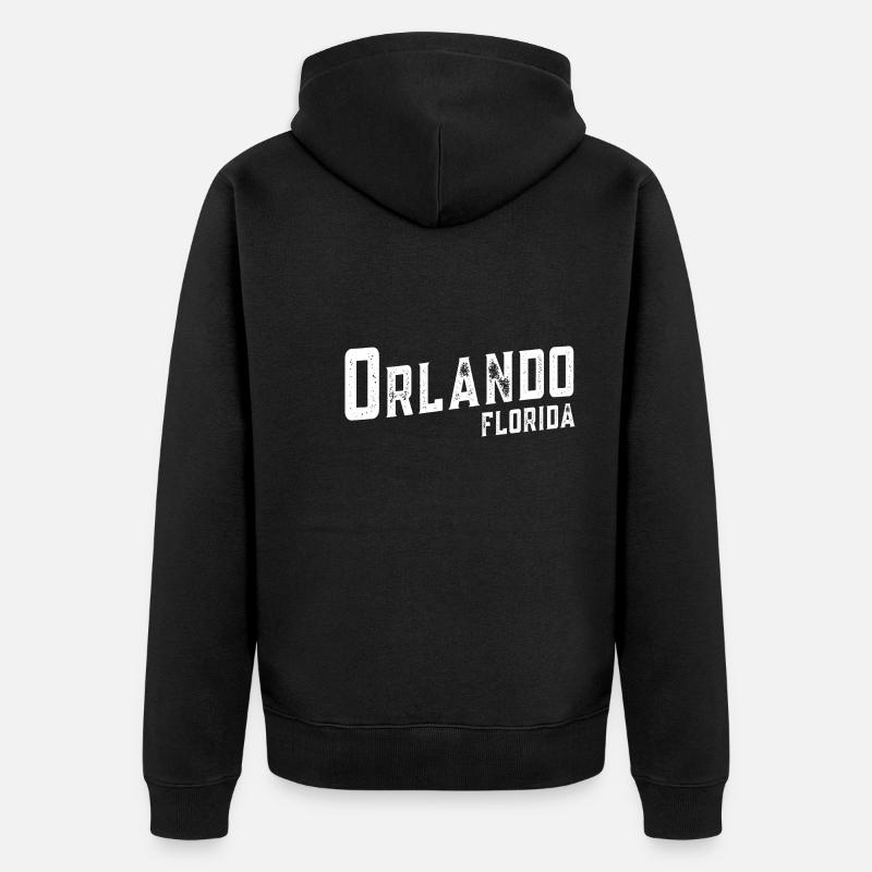 Orlando Floride - Veste à capuche bio Premium Unisexe - noir