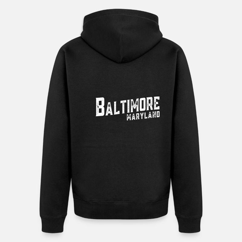 Baltimore - Veste à capuche bio Premium Unisexe - noir