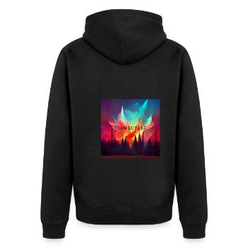 Flamboyant - Veste à capuche bio Premium Unisexe - noir - Dos - Nico (187cm)