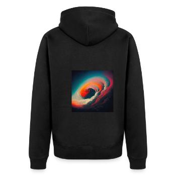 Ecstasy Ekstase - Veste à capuche bio Premium Unisexe - noir - Dos - Nico (187cm)