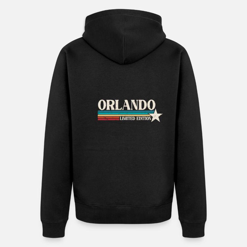 Orlando Floride - Veste à capuche bio Premium Unisexe - noir