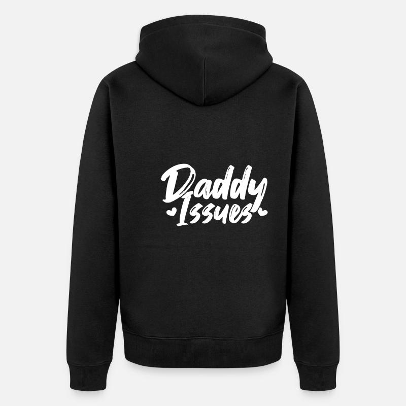 Complexe paternel chez les femmes - Veste à capuche bio Premium Unisexe - noir