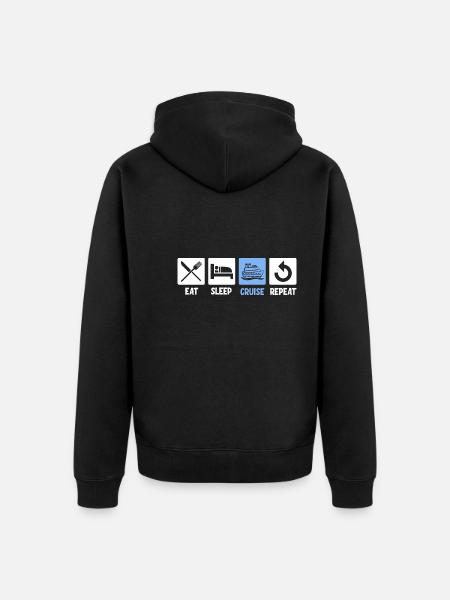 Family Cruise - Unisex Premium Organic Zip Hoodie - black
