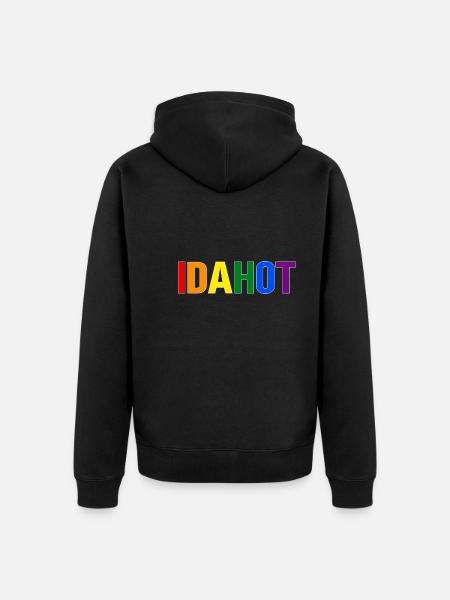 LGBT - Unisex Premium Organic Zip Hoodie - black