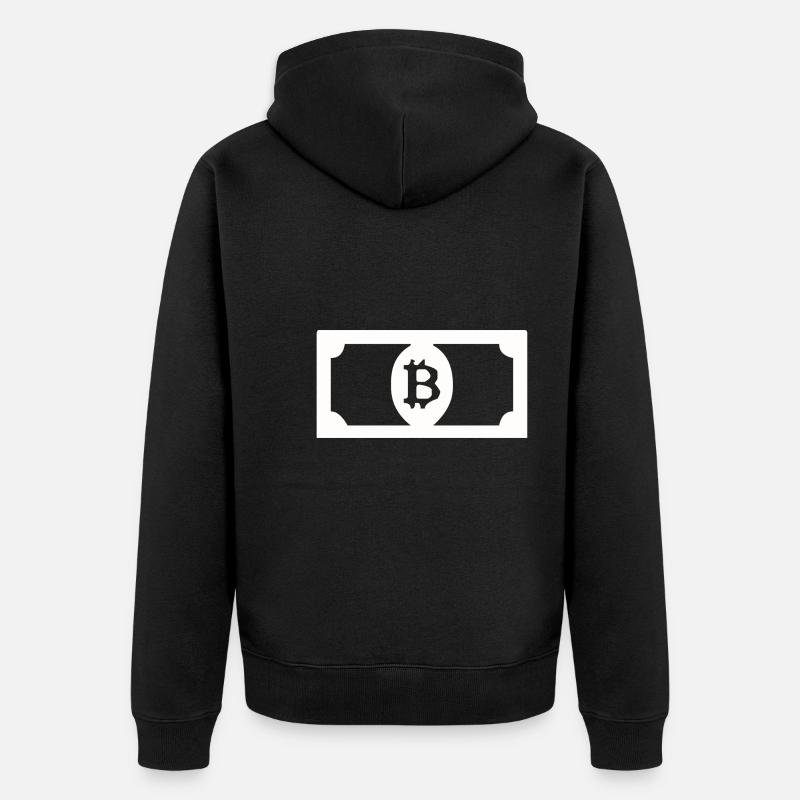 Bitcoin-Dollar - Unisex Premium Bio Zip Hoodie - Schwarz