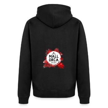 Majorque 2025 Coloré - Veste à capuche bio Premium Unisexe - noir - Dos - Nico (187cm)