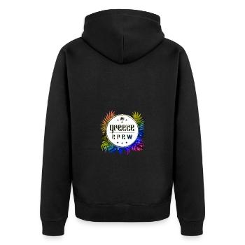 Grèce Crew Coloré - Veste à capuche bio Premium Unisexe - noir - Dos - Nico (187cm)