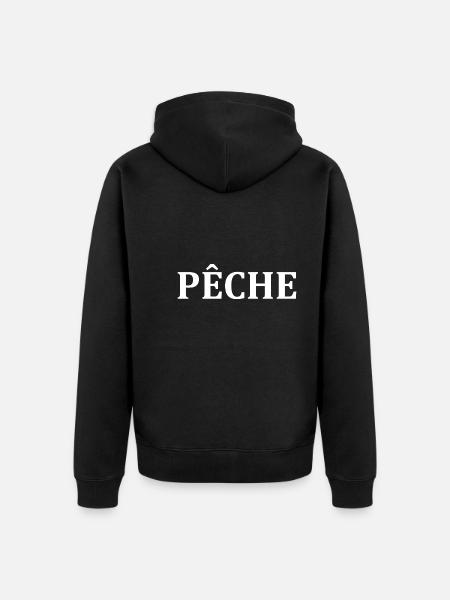 Pêche - Veste à capuche bio Premium Unisexe - noir