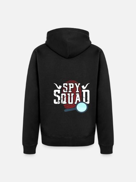 Spy Squad - Unisex Premium Bio Zip Hoodie - Schwarz