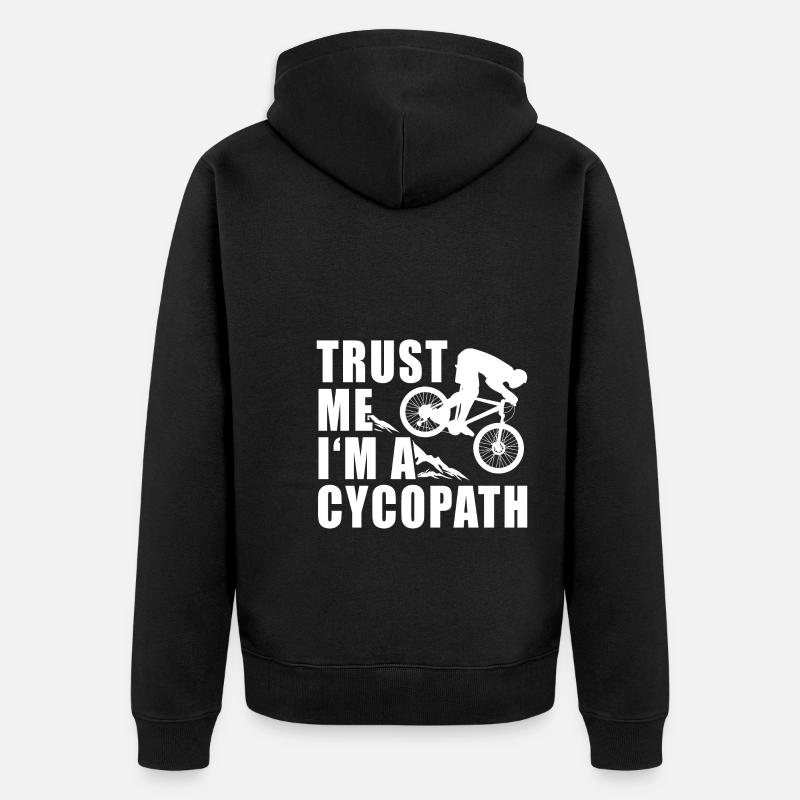 Cycopathe - Veste à capuche bio Premium Unisexe - noir