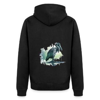 Abu-markub - Veste à capuche bio Premium Unisexe - noir - Dos - Nico (187cm)