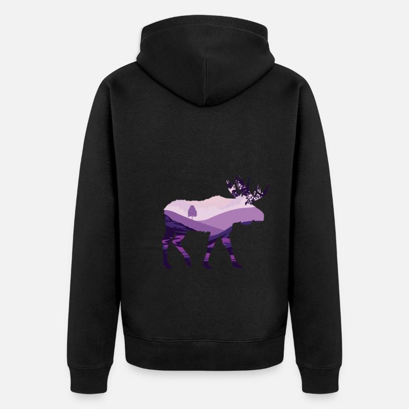 Élan - Veste à capuche bio Premium Unisexe - noir