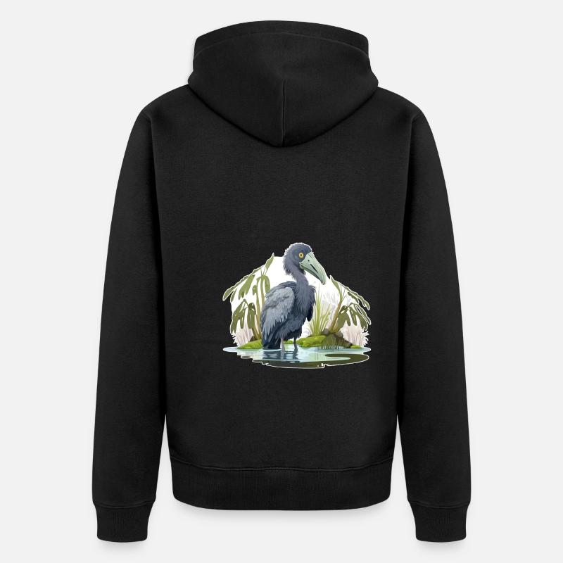 Schuhschnabel - Unisex Premium Bio Zip Hoodie - Schwarz