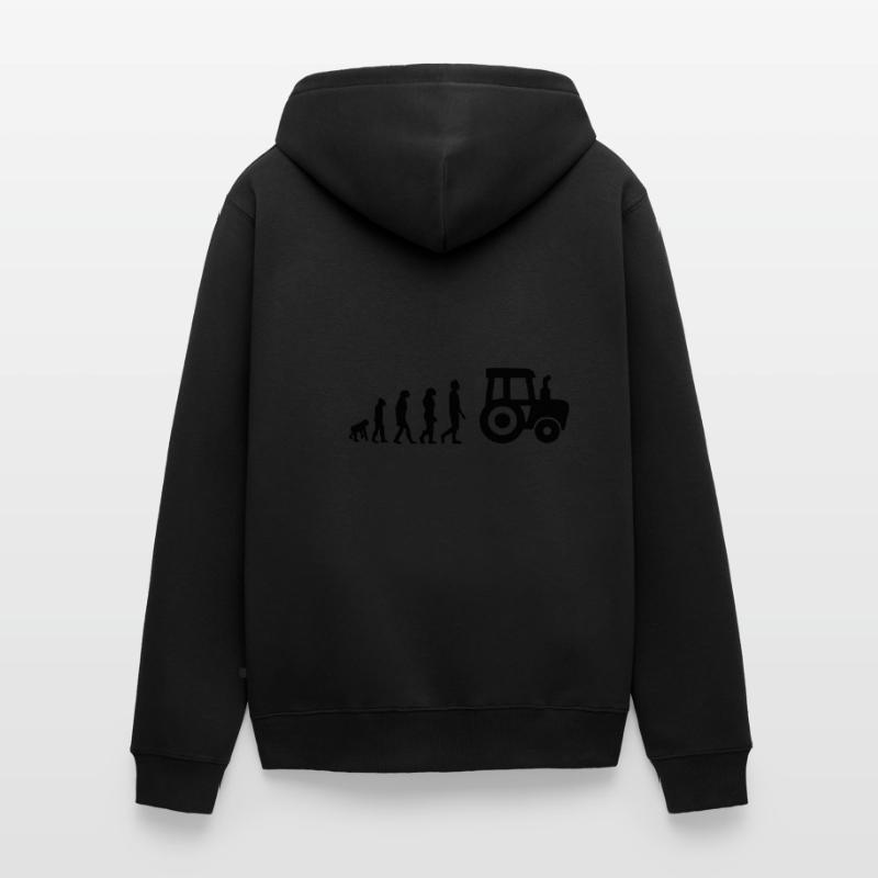evolution tractor Unisex Premium Organic Zip Hoodie