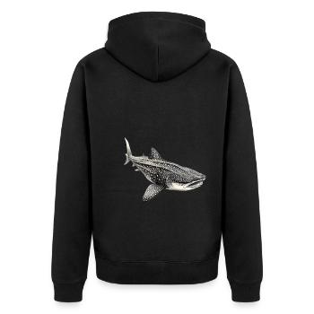 Requin-baleine - Veste à capuche bio Premium Unisexe - noir - Dos - Nico (187cm)